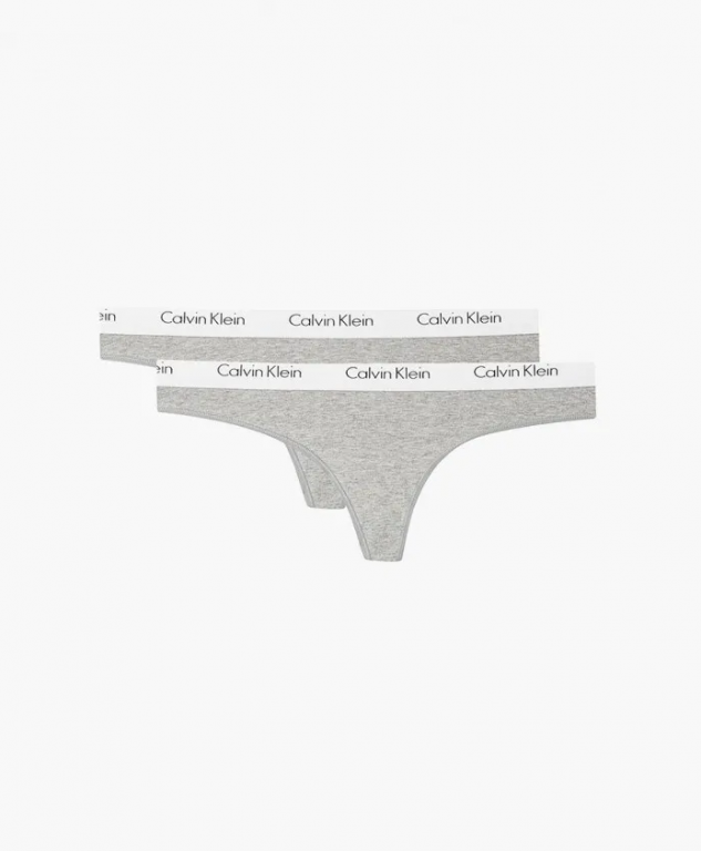 Calvin Klein dámská šedá tanga - 2 ks č.1