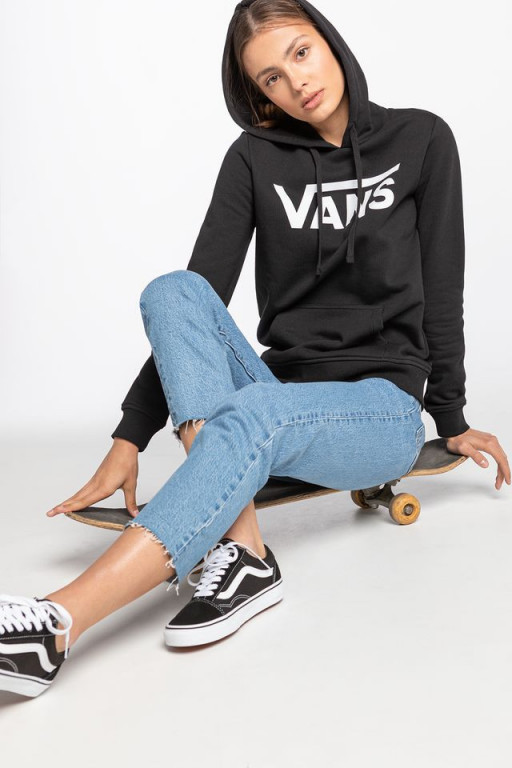 VANS dámská černá mikina CLASSIC FLYING V HOODIE č.1